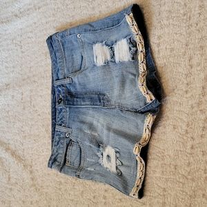 CALIFORNIA MOON RISE~ Shorts, Med Blue Jean, XS